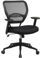 Office Star 5500 Space Collection Air Grid Back Deluxe Task Chair with Mesh Seat, Built-in Lumbar Support, One Touch Pneumatic Seat Height Adjustment, 2-to-1 Synchro Tilt Control with Adjustable Tilt Tension, 20.5W x 19.5D x 3.5T Seat Size, 20.5W x 19H x 1.25T Back Size, 42H x 27W x 26.5D Max. Overall Size (55-00 55 00 OFFICESTAR5500)  