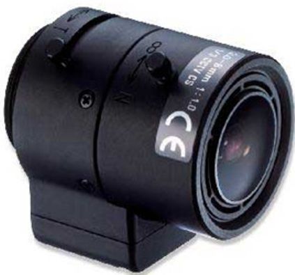 Axis Communications 5500-051 Zoom Lens, 3 mm - 8 mm Focal Length, F/1.0 Lens Aperture, 2.7 x Optical Zoom, UPC 667026008979 (5500 051 5500051) 