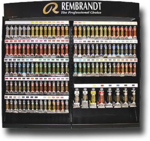 Royal Talens 5507187 Rembrandt Artists' Oil Color Full Assortment; Oil color full assortment; 3 each of all 120 colors in 40ml tubes, 3 each of 8 colors in 150ml tubes; Paint category; Tube Format; Oil Type; Dimensions 10.25