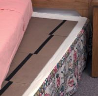 Mabis 552-1952-0000 Double Folding Bed Board, Hardboard design provides maximum support, Convenient and easy to use, Folds down to four 15” sections, 48" x 60", 3/4" thick (552-1952-0000 55219520000 5521952-0000 552-19520000 552 1952 0000) 