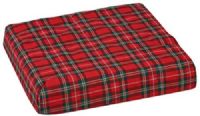Mabis 552-8004-9910 Convoluted Foam Chair Pad w/ Plaid Cover, 16” x 18” x 4”, Convoluted surface helps with weight distribution and air circulation (552-8004-9910 55280049910 5528004-9910 552-80049910 552 8004 9910) 