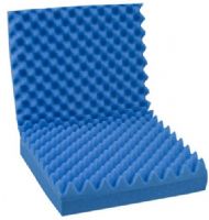 Mabis 552-8005-0000 Convoluted Foam Chair Pad w/ Back, 18” x 32” x 3”, Convoluted surface helps with weight distribution and air circulation (552-8005-0000 55280050000 5528005-0000 552-80050000 552 8005 0000) 