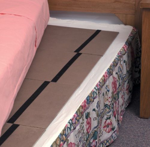 Mabis 552-1952-0000 Double Folding Bed Board, Hardboard design provides maximum support, Convenient and easy to use, Folds down to four 15 sections, 48