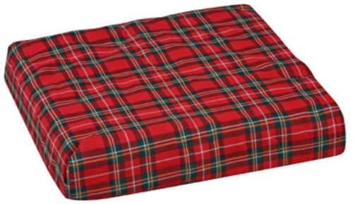 Mabis 552-8004-9910 Convoluted Foam Chair Pad w/ Plaid Cover, 16 x 18 x 4, Convoluted surface helps with weight distribution and air circulation (552-8004-9910 55280049910 5528004-9910 552-80049910 552 8004 9910)