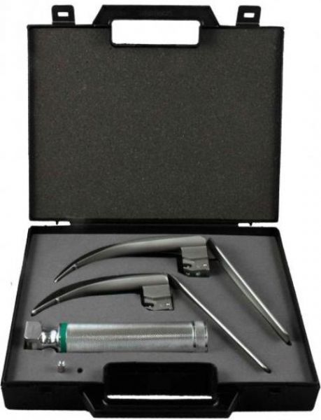 SunMed 5-5282-42 F/O SunFlex Tip Mac, Blades compatible with all Fiber Optic laryngoscope ISO 7376 green systems, Surgical stainless steel, English profile with channel to help visualize epiglottis, Precise control articulated tip to elevate the epiglottis, Superior cool illumination on left side, Set includes E-Mac Sizes 3 and 4, Handle, Lamp and carry case (5528242 5-5282-42 5 5282 42)