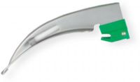 SunMed 5-5332-02 GreenLine/D Sterile Disposable Child Fiber Optic Blade Macintosh Size 2, Fits with AMS Anesthesia, Associates, Heine, Propper, Rusch and Welch Allyn, Answers the professional’s request for a non-plastic disposable and suitable for everyday hospital use, Polished acrylic stem produces exceptional illumination (5533202 55332-02 5-533202) 