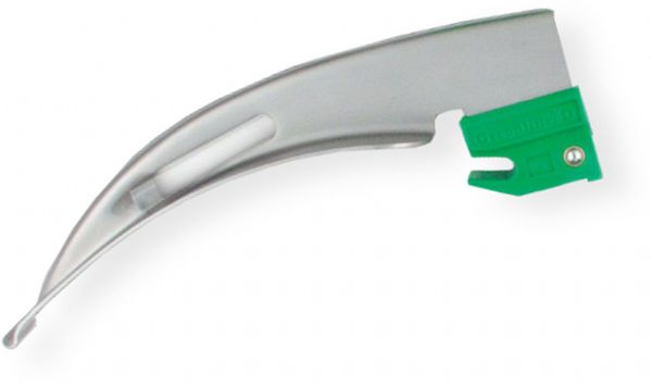 SunMed 5-5332-02 GreenLine/D Sterile Disposable Child Fiber Optic Blade Macintosh Size 2, Fits with AMS Anesthesia, Associates, Heine, Propper, Rusch and Welch Allyn, Answers the professionals request for a non-plastic disposable and suitable for everyday hospital use, Polished acrylic stem produces exceptional illumination (5533202 55332-02 5-533202)