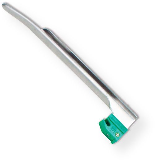SunMed 5-5333-01 GreenLine/D Sterile Disposable Infant Fiber Optic Blade Miller Size 1, Fits with AMS Anesthesia Associates, Heine, Propper, Rusch and Welch Allyn, Answers the professionals request for a non-plastic disposable and suitable for everyday hospital use, Polished acrylic stem produces exceptional illumination (5533301 55333-01 5-533301)