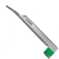 SunMed 5-5333-04 GreenLine/D Sterile Disposable Large Adult Fiber Optic Blade Miller Size 4, Fits with AMS Anesthesia Associates, Heine, Propper, Rusch and Welch Allyn, Answers the professional’s request for a non-plastic disposable and suitable for everyday hospital use, Polished acrylic stem produces exceptional illumination (5533304 55333-04 5-533304) 