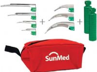 SunMed 5-5333-58 GreenLine D Disposable Laryngoscope Kit, Disposable blade solves contamination problems and eliminate the cost and time spent cleaning blades and returning them for use, Answers the professional’s request for a non-plastic single-use blade suitable for everyday hospital use, Polished acrylic stem produces exceptional illumination (5533358 55333-58 5-533358) 