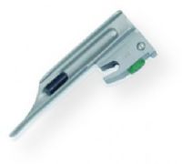 SunMed 5-5336-00 Neonate GreenLine/D All-Metal Miller Laryngoscope Blade, 0 Size, 77mm Length, 10mm Height, Flexible fiber optic bundle protected in black plastic sheath, Designed with three ball bearings in the heel for secure handle attachment, Constructed of surgical grade 303/304 stainless steel (5533600 55336-00 5-533600) 