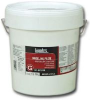 Liquitex 5536 Modeling Paste 1 Gallon; Extra heavy body and very opaque; A marble paste made of marble dust and 100 percent polymer emulsion; Used to build heavy textures on rigid supports and create three-dimensional forms; Dries to the hardness of stone; It can be sanded or carved when thoroughly dry; UPC 094376924145 (LIQUITEX5536 LIQUITEX 5536 LIQUITEX-5536) 