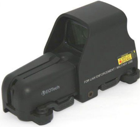EOTech 553.A65BLK Holographic Weapon Sight (HWS), For Law Enforcement/Militar Use, USSOCOM standardized, Type Classified SU-231/PEQ, Dual ARMS throw levers with 7mm raised base, 1x Magnification, Non reflective black with hard coat finish, Unlimited Eye Relief, Submersible to 66 ft depth (553A65BLK 553-A65BLK 553 A65BLK 553A65 BLK EO553A65BLK EO553.A65BLK)