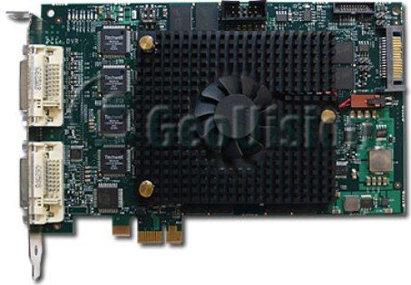 GeoVision 55-4K008-160 Model GV-4008A DVR Combo Hardware Compression Card (2-card), 16 Video Inputs / 168 Audio Input, 480 fps (NTSC) / 400 fps (PAL) total recording rate, H.264 hardware compression, 480 fps (NTSC) / 400 fps (PAL) display rate, Includes Geovision Software and Drivers, ADPCM codec Audio Compression Format (554K008160 554K008-160 55-4K008160 GV4008A GV 4008A GV-4008)