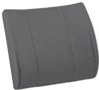 Mabis 555-7302-0300 RELAX-A-Bac Lumbar Cushion w/ Insert, Gray, Lumbar support helps ease lower back pain, Sturdy composite board insert provides increased support (555-7302-0300 55573020300 5557302-0300 555-73020300 555 7302 0300) 
