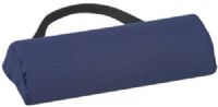 Mabis 555-7914-2400 Lumbar Support - Half Roll, Provides lumbar support to help ease lower back pain and promote proper spine alignment, Firm foam construction for maximum support and comfort, Elastic strap helps hold cushion in place, Removable, machine washable navy polyester/cotton cover, Foam meets CAL #117 requirements, 10-3/4" - 2-3/8" (555-7914-2400 55579142400 5557914-2400 555-79142400 555 7914 2400) 