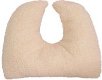 Mabis 555-7933-9911 Crescent Pillow Mate, Fleece, Contour shape gently cradles head and neck and helps relieve muscle tension, Made of 100% hypoallergenic polyester fiberfill, Removable, machine washable cover, Foam meets CAL #117 requirements, 14" x 12" x 3" (555-7933-9911 55579339911 5557933-9911 555-79339911 555 7933 9911) 