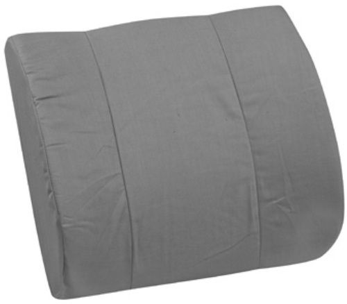 Mabis 555-7921-0300 Memory Foam Lumbar Cushion, Gray, Lumbar support helps ease lower back pain, Orthopedic design helps keep spine in proper alignment (555-7921-0300 55579210300 5557921-0300 555-79210300 555 7921 0300)