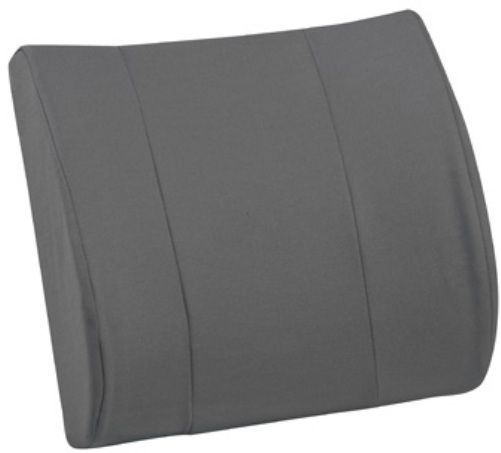 Mabis 555-7302-0300 RELAX-A-Bac Lumbar Cushion w/ Insert, Gray, Lumbar support helps ease lower back pain, Sturdy composite board insert provides increased support (555-7302-0300 55573020300 5557302-0300 555-73020300 555 7302 0300)