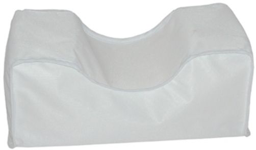 Mabis 555-8022-1900 Contour Neck Cushion, Unique design helps promote proper cervical alignment, Helps relieve neck presure with firm support, Removable, machine washable, white polyester/cotton cover, Foam meets CAL #117 requirements, 14-1/4
