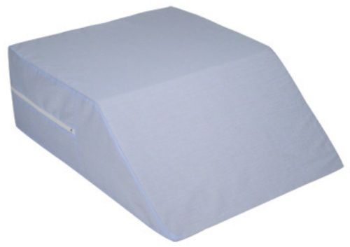 Mabis 555-8071-0124 Ortho Bed Wedge, 10 x 20 x 30-1/2, Unique foam wedge design helps improve circulation while allowing the spinal cord to relax, easing back pain, Ideal for leg or foot elevation, Removable, zippered, machine washable blue polyester/cotton cover, Foam meets CAL #117 requirements (555-8071-0124 55580710124 5558071-0124 555-80710124 555 8071 0124)