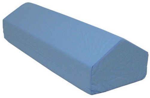Mabis 555-8080-0123 Elevating Leg Rest, 28 x 10 x 7, Helps relieve knee, leg and back pain and helps improve circulation, Specially designed for knee elevation at a 30 angle, Designed for treatment of phlebitis, varicose veins or tired legs, Removable, machine washable blue polyester/cotton cover, Foam meets CAL #117 requirements (555-8080-0123 55580800123 5558080-0123 555-80800123 555 8080 0123)