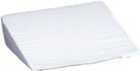 Mabis 555-8026-1900 DMI Foam Bed Wedge, White, Ideal for head, foot or leg elevation, Comfortable, gradual slope helps ease respiratory problems while reducing neck and shoulder pain, Removable, zippered, machine washable polyester/cotton cover, Latex Free, Size 7" x 24" x 24", UPC 041298802631 (55580261900 5558026-1900 555-80261900) 