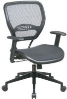 Office Star 5560 Space Collection Air Grid Back and Seat Task Chair with Adjustable Arms, One touch pneumatic seat height adjustment, 2-to-1 synchro tilt control with adjustable tilt tension, Height adjustable angled arms with soft PU polyurethane pads, 20.5W x 19.5D x 3.5T Seat Size, 20.5W x 19H x 1.25T Back Size, 42H x 27W x 26.5D Max. Overall Size (55-60 55 60) 