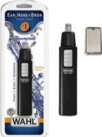 Wahl 5567-308 Ear, Nose and Brow Trimmer; Easier, cleaner alternative to remove unwanted hair from nose, ears and eyebrows; Rotating blades and hygienic steel is rinsed with running water; Wet and dry operation; Detail blade included; UPC 043917000206 (5567308 5567 308 556-7308) 