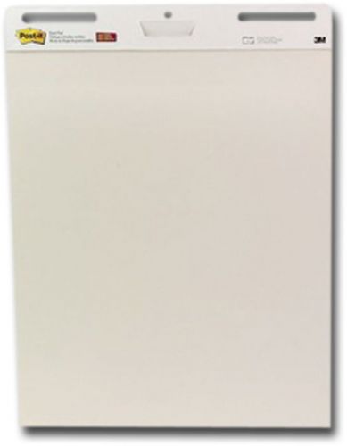 Post-It 559 Ungridded Easel Pads; Adhesive-backed white sheets stick to most wall surfaces, but is removable; The paper resists bleed through; 25