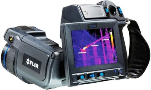 Flir 55901-2303 Model T620 High Performance Thermal Imaging Infrared Camera with 45 Lens, Built-in touch-screen 4.3