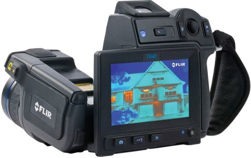 Flir 55902-2502 Model T640 High Performance Thermal Imaging Infrared Camera with 25 Lens, Multi-Spectral Dynamic Imaging (MSX), Built-in touch-screen 4.3