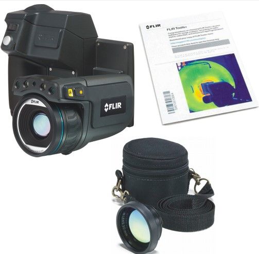 FLIR 55903-1022-KIT-15 Model T600-KIT-15 Thermal Imaging IR Camera with Wi-Fi, 25 Lens, Tools+ Scratchcard (2 Users) Software and Telephoto Lens (15, f=30mm) with Case, Built-in touch screen 4.3 in. wide screen LCD display, Thermal sensitivity/NETD less than 40 mK @ +30C (+86F), IR resolution 480 x 360 pixels (559031022KIT15 55903-1022KIT-15 559031022-KIT15 55903-1022-KIT 55903-1022 T600KIT15 T600-KIT T600)