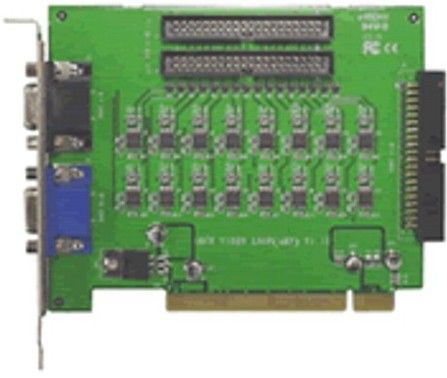 GeoVision 55-VLP16-111 GV-Loop Through Card, Designed to take the video signal directly from the GV Capture Card, without internal device processes, and then split it into 16 signals while maintaining video quality, 2 x 40-pin connector interface, 2 x 15-pin D-type ports/1 x 40-pin connector Output Interface (55VLP16111 55VLP16-111 55-VLP16111)