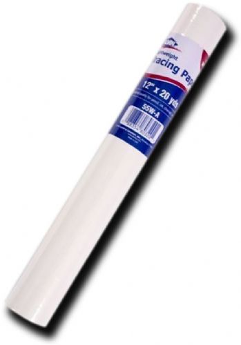 Alvin 55W-R Lightweight White Tracing Paper Roll 48