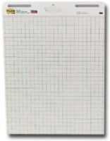 Post-It 560 Gridded Easel Pads; Adhesive-backed white sheets stick to most wall surfaces, but is removable; The paper resists bleed through; 25" x 30", 30-sheet gridded pads; Dimensions 12.63" x 4.38" x 4.25"; Weight 0.73 lbs; UPC 051141915104 (POSTIT560 POST IT 560 POST-IT) 