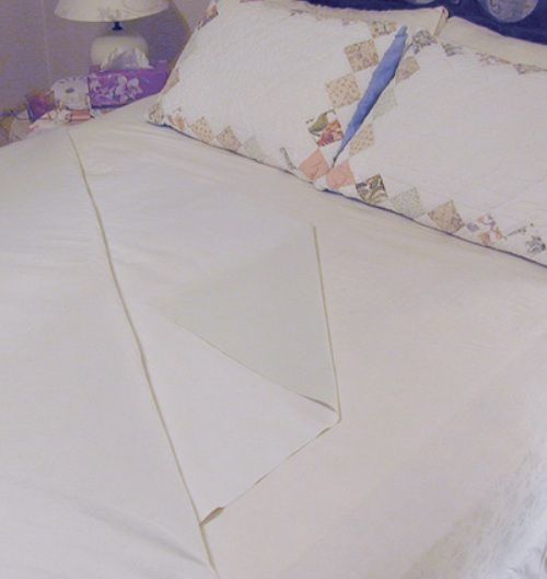Mabis 560-8098-0021 Flannel/Rubber/Flannel Waterproof Sheeting, 36 x 36, Helps protect bedding from moisture and is soft and comfortable against the skin, Cotton flannel is bonded to non-allergenic synthetic rubber, Neutral white finish, Sheet is autoclaveable, Machine washable (560-8098-0021 56080980021 5608098-0021 560-80980021 560 8098 0021)