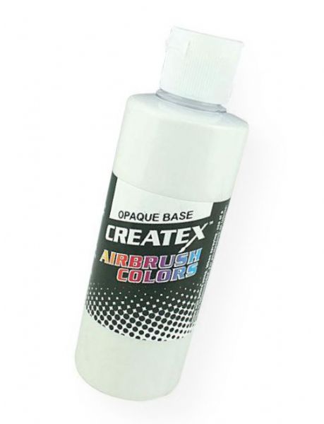 Createx 5602-04 Airbrush Opaque Base 4oz; Add to colors to increase coverage and create pastels and lighter colors; Shipping Weight 0.35 lb; Shipping Dimensions 2.75 x 2.75 x 5.00 in; UPC 717893456028 (CREATEX560204 CREATEX-560204 CREATEX-5602-04 CREATEX/560204 560204 ARTWORK CRAFTS)