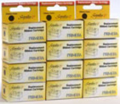 Primera 56122 Red Ribbon (12 Pack) For use with Signature Z1 CD/DVD Printer, Prints up to 200 print areas per ribbon, UPC 665188561226 (56-122 56 122 561-22)