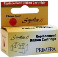 Primera 56132 Red Ribbon For use with Signature Z1 CD/DVD Printer, Prints up to 200 print areas per ribbon, UPC 665188561325 (56-132 56 132 561-32) 
