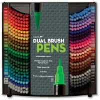  Tombow 56140D Dual Brush Marker Pens-Display 300 Count, With 48 colors; Blendable colors in a flexible brush and fine tip pen; Water-based dye ink; Acid-free; Dimensions 14.63" W x 16" H x 10" D; Weight 50 lbs; UPC 085014561402 (TOMBOW56140D TOMBOW 56140D 56140 D TOMBOW-56140D 56140-D) 