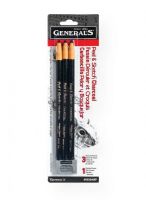 General's 5630A-BP Peel & Sketch Paper Wrapped Charcoal Pencil Set; Just pull the string and unwrap paper to reveal more black charcoal; No need to sharpen;  Set includes hard, medium, soft, 1 kneaded eraser; Contents subject to change; Shipping Weight 0.13 lb; Shipping Dimensions 9.75 x 3.00 x 0.12 in; UPC 044974563031 (GENERALS5630ABP GENERALS-5630ABP PEEL-SKETCH-5630A-BP GENERALS/5630ABP 5630ABP ARTWORK CRAFTS) 