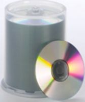 Primera 56500 TuffCoat TuffCoat Thermal Printable CD-R, Silver, 100-Disc Stack, For use with monochrome and two-color ribbons, 74 minute, 700 MB, UPC 665188565002 (56-500 56 500 565-00) 