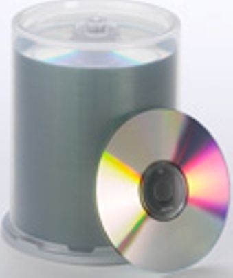 Primera 56500 TuffCoat TuffCoat Thermal Printable CD-R, Silver, 100-Disc Stack, For use with monochrome and two-color ribbons, 74 minute, 700 MB, UPC 665188565002 (56-500 56 500 565-00)