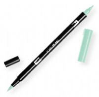 Tombow 56526 Dual Brush Mint ABT Pen; Two tips, a versatile, flexible nylon brush tip and a fine tip for smooth lines, with a single ink reservoir insuring exact color match; Acid free and odorless; Tips self clean after blending; Preferred by professionals; Water based ink is blendable; UPC 085014565264 (56526 ABT-56526 PEN-56526 ABT56526 TOMBOW56526 TOMBOW-56526) 