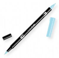 Tombow 56554 Dual Brush Glacier Blue ABT Pen; Two tips, a versatile, flexible nylon brush tip and a fine tip for smooth lines, with a single ink reservoir insuring exact color match; Acid free and odorless; Tips self clean after blending; Preferred by professionals; Water based ink is blendable; UPC 085014565547 (56554 ABT-56554 PEN-56554 ABT56554 TOMBOW56554 TOMBOW-56554) 