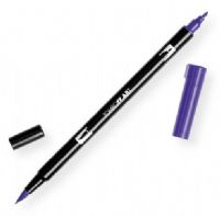 Tombow 56568 Dual Brush Violet ABT Pen; Two tips, a versatile, flexible nylon brush tip and a fine tip for smooth lines, with a single ink reservoir insuring exact color match; Acid free and odorless; Tips self clean after blending; Preferred by professionals; Water based ink is blendable; UPC 085014565684 (56568 ABT-56568 PEN-56568 ABT56568 TOMBOW56568 TOMBOW-56568) 