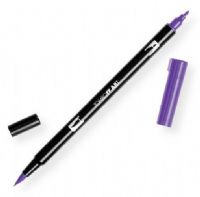 Tombow 56571 Dual Brush Imperial Purple ABT Pen; Two tips, a versatile, flexible nylon brush tip and a fine tip for smooth lines, with a single ink reservoir insuring exact color match; Acid free and odorless; Tips self clean after blending; Preferred by professionals; Water based ink is blendable; UPC 085014565714 (56571 ABT-56571 PEN-56571 ABT56571 TOMBOW56571 TOMBOW-56571) 