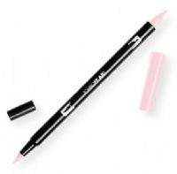 Tombow 56589 Dual Brush Baby Pink ABT Pen; Two tips, a versatile, flexible nylon brush tip and a fine tip for smooth lines, with a single ink reservoir insuring exact color match; Acid free and odorless; Tips self clean after blending; Preferred by professionals; Water based ink is blendable; UPC 085014565899 (56589 ABT-56589 PEN-56589 ABT56589 TOMBOW56589 TOMBOW-56589) 