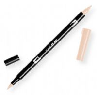 Tombow 56610 Dual Brush Tan ABT Pen; Two tips, a versatile, flexible nylon brush tip and a fine tip for smooth lines, with a single ink reservoir insuring exact color match; Acid free and odorless; Tips self clean after blending; Preferred by professionals; Water based ink is blendable; UPC 085014566100 (56610 ABT-56610 PEN-56610 ABT56610 TOMBOW56610 TOMBOW-56610) 